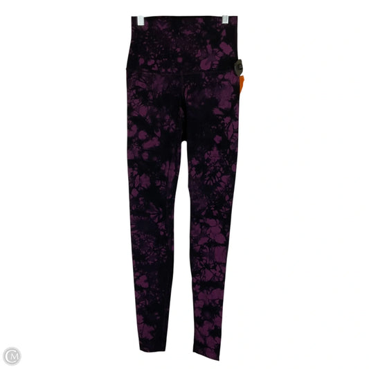 Athletic Leggings By Lululemon In Black & Pink, Size: 4