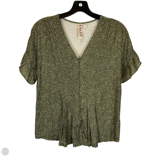 Top Short Sleeve By Dolan Left Coast In Green, Size: Xs