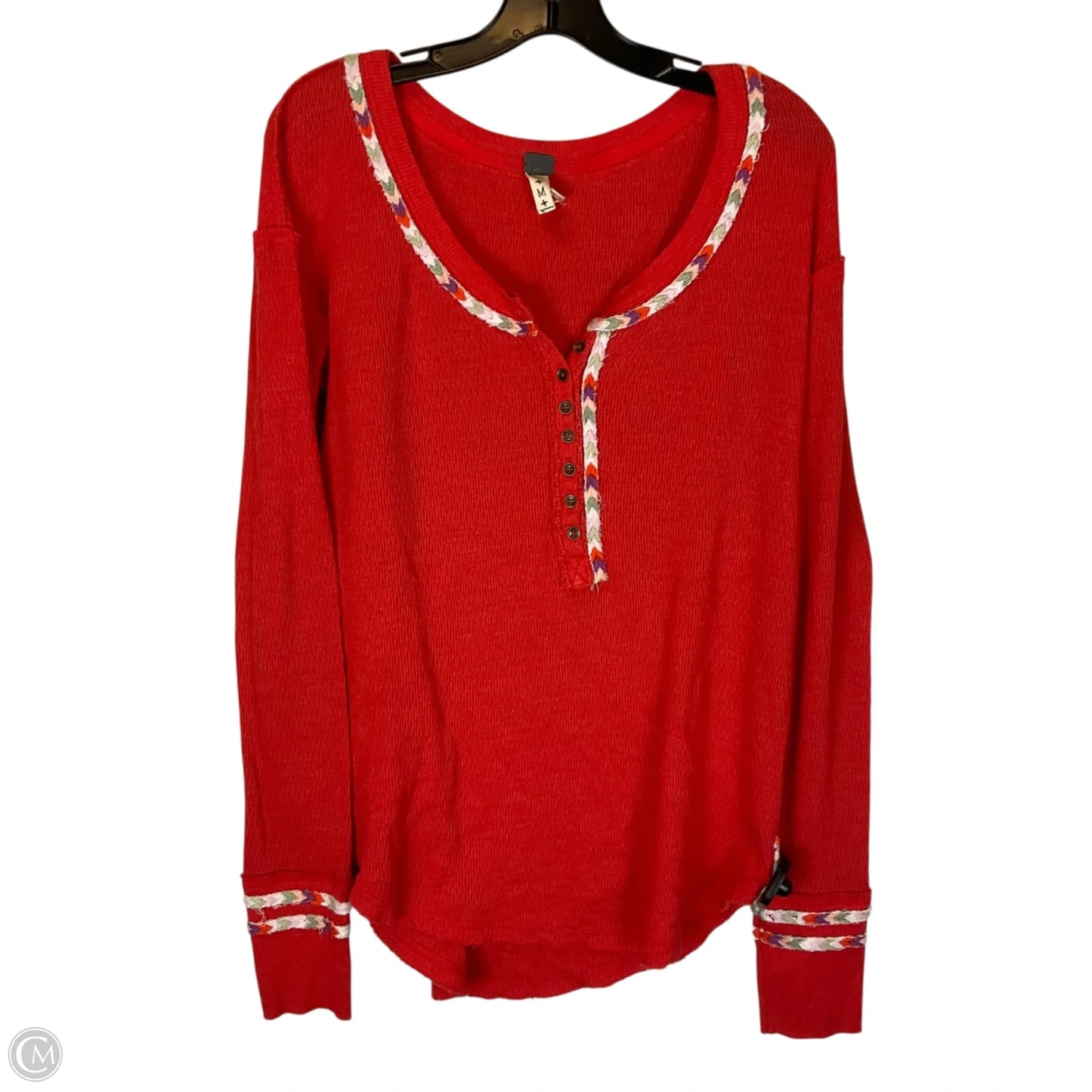 Top Long Sleeve By We The Free In Orange, Size: M