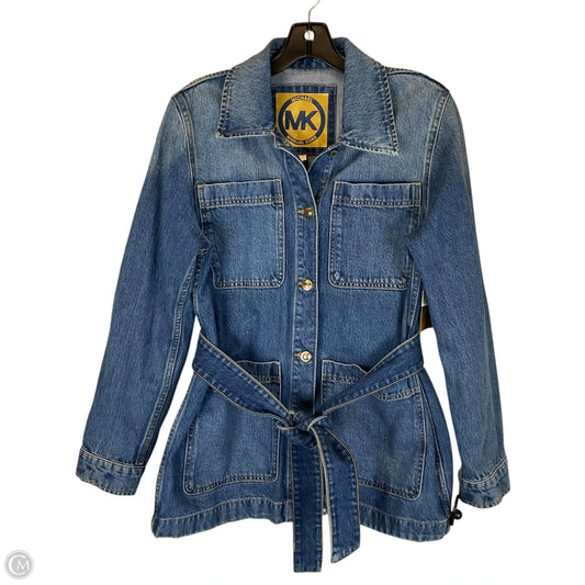 Jacket Denim By Michael By Michael Kors In Blue Denim, Size: M
