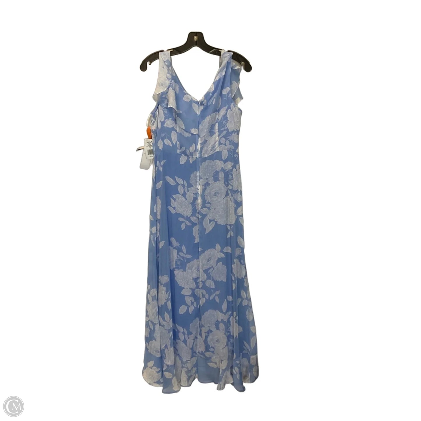 Dress Casual Maxi By London Times In Blue & White, Size: 8