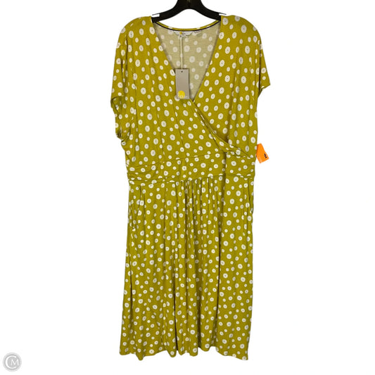 Dress Casual Short By Boden In Yellow, Size: 2x