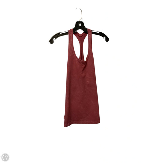 Athletic Tank Top By Lululemon In Red, Size: S