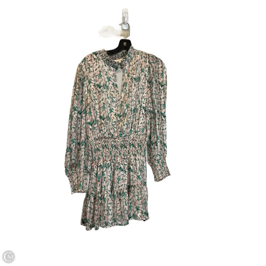 Dress Casual Short By Clothes Mentor In Green & Pink, Size: L