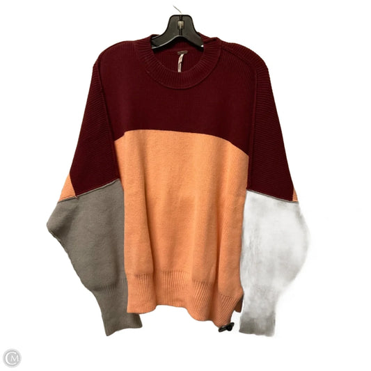 Sweater By Free People In Orange & Red, Size: Xs