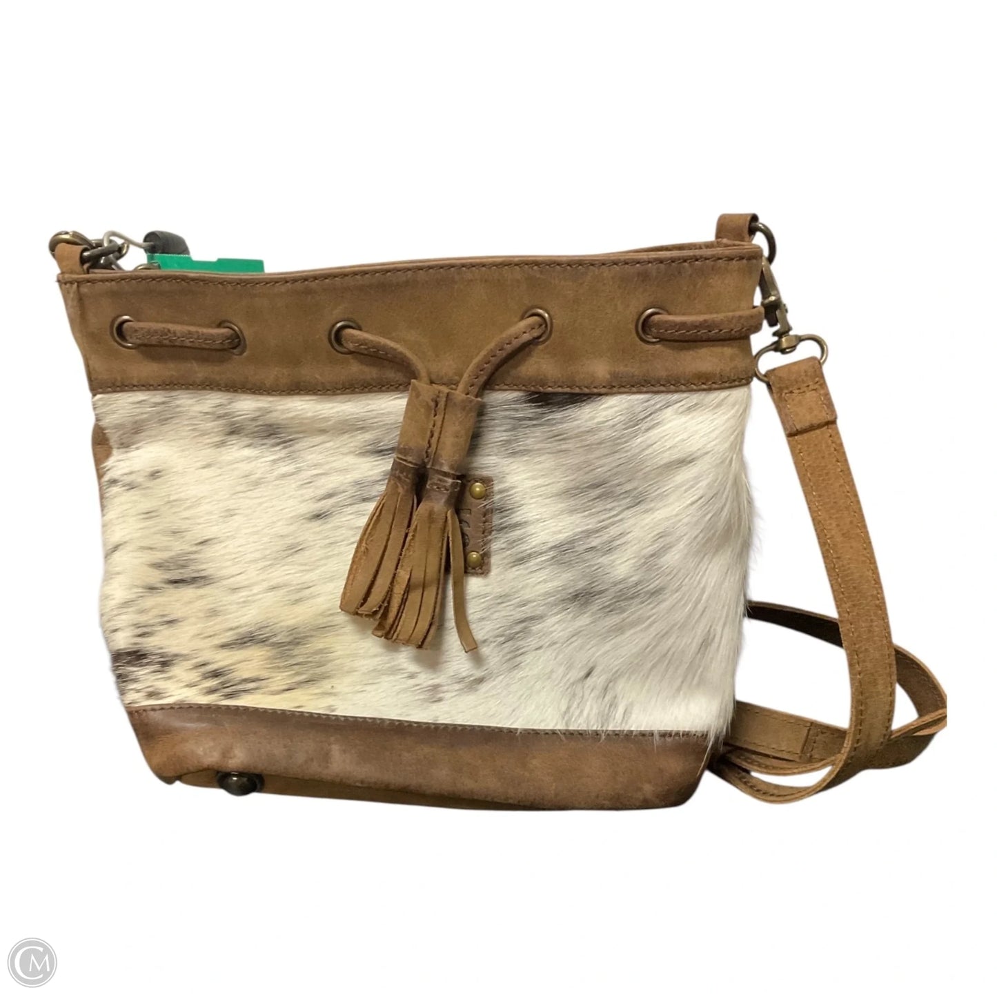 Crossbody Leather By Cmc, Size: Medium