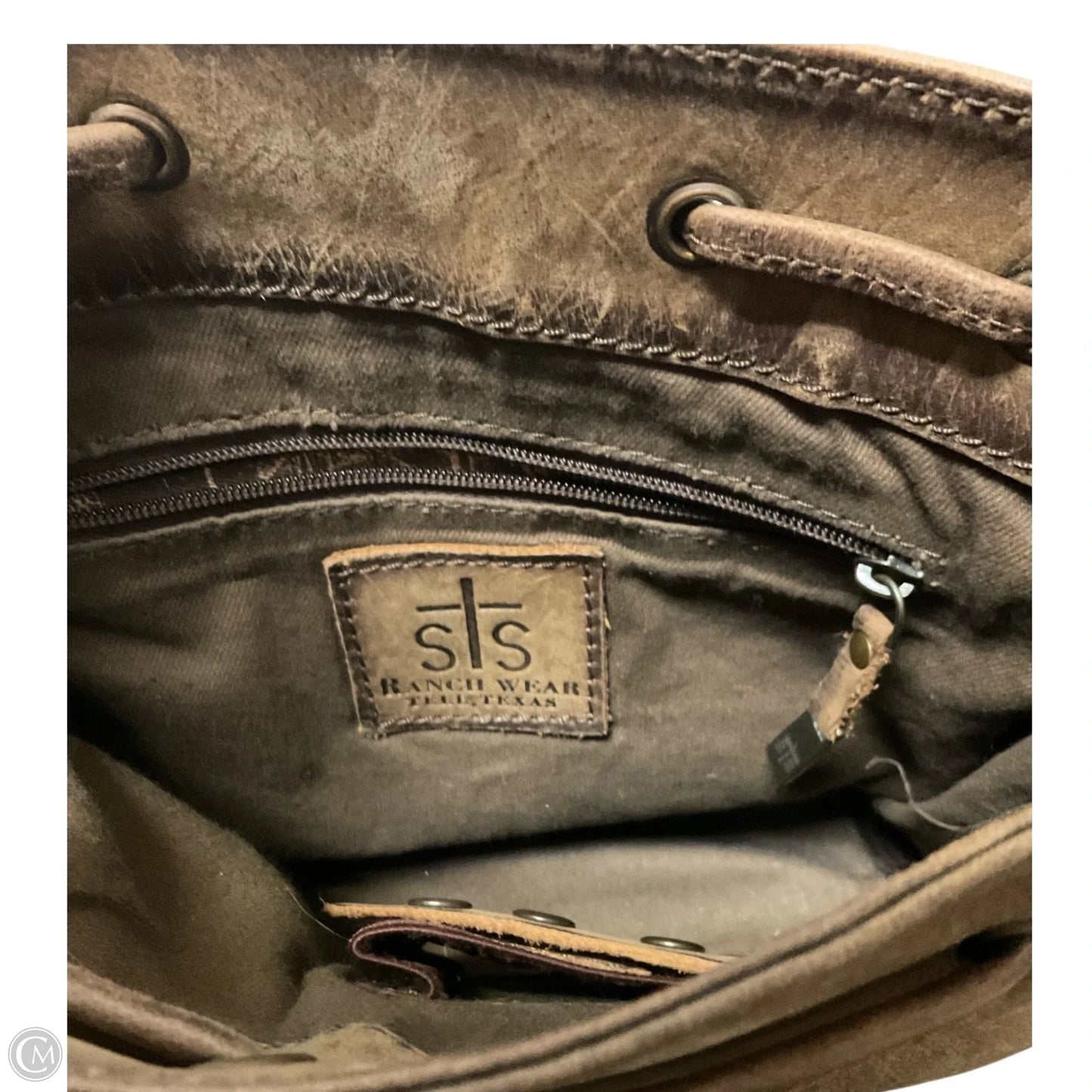 Crossbody Leather By Cmc, Size: Medium