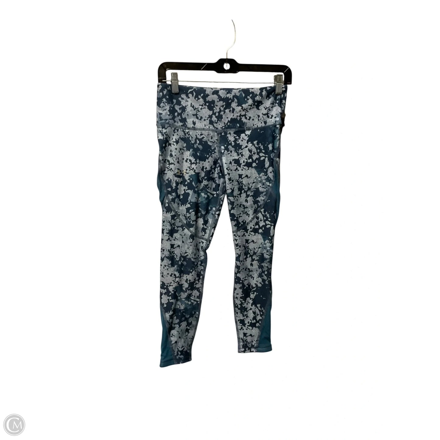 Athletic Leggings Capris By Under Armour In Blue, Size: M