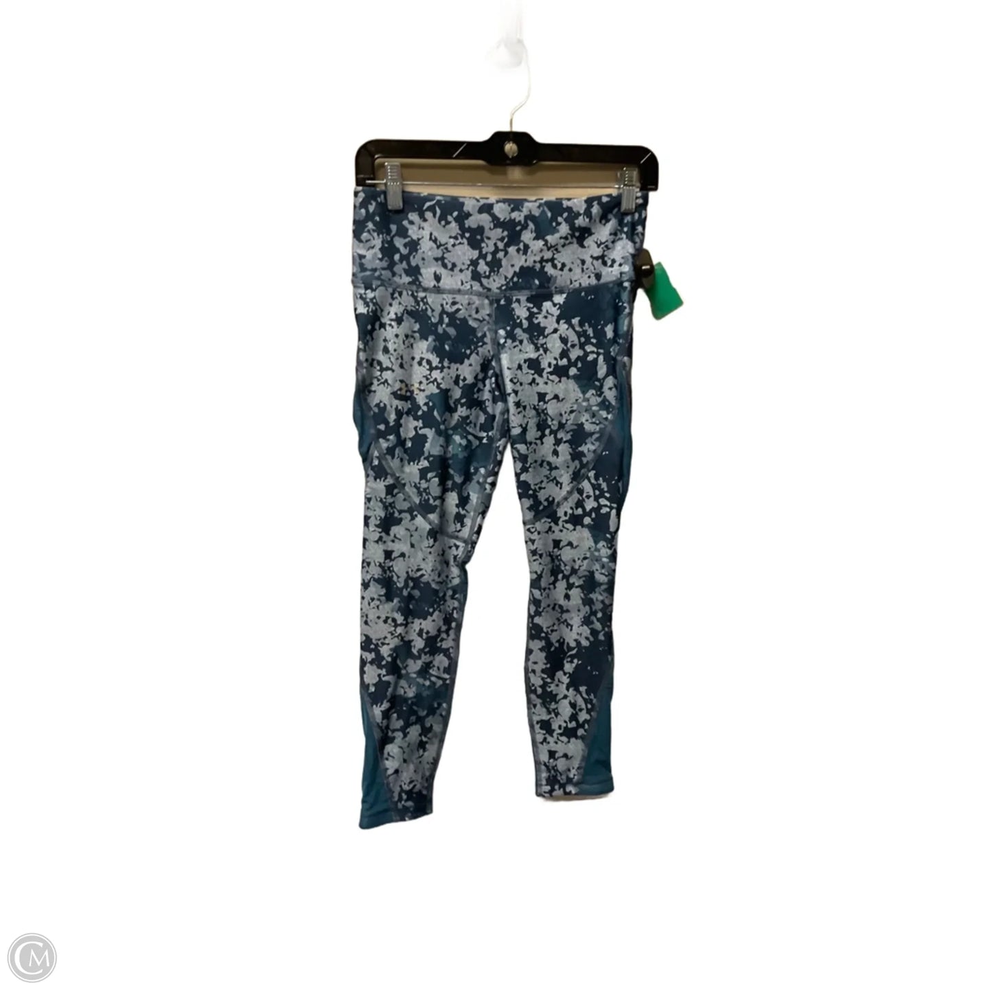 Athletic Leggings Capris By Under Armour In Blue, Size: M