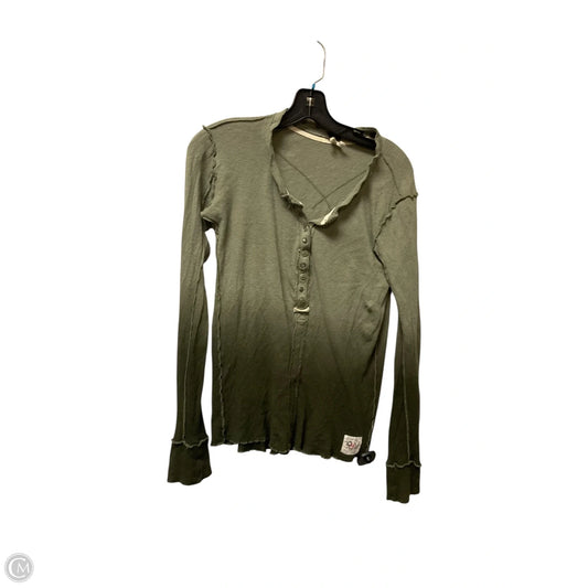 Top Long Sleeve By We The Free In Green, Size: Xs