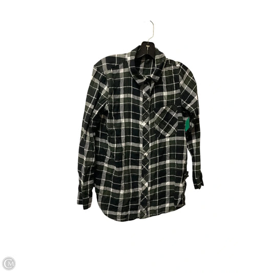 Top Long Sleeve By Athleta In Plaid Pattern, Size: S