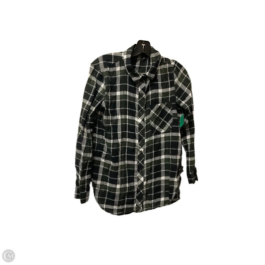 Top Long Sleeve By Athleta In Plaid Pattern, Size: S