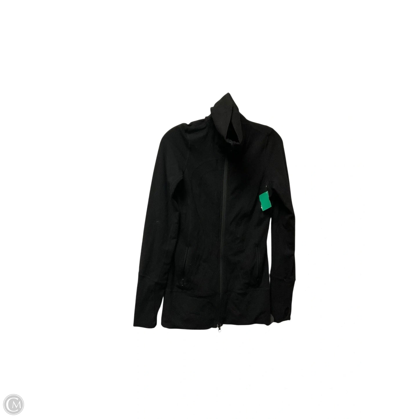Athletic Jacket By Lululemon In Black, Size: 4