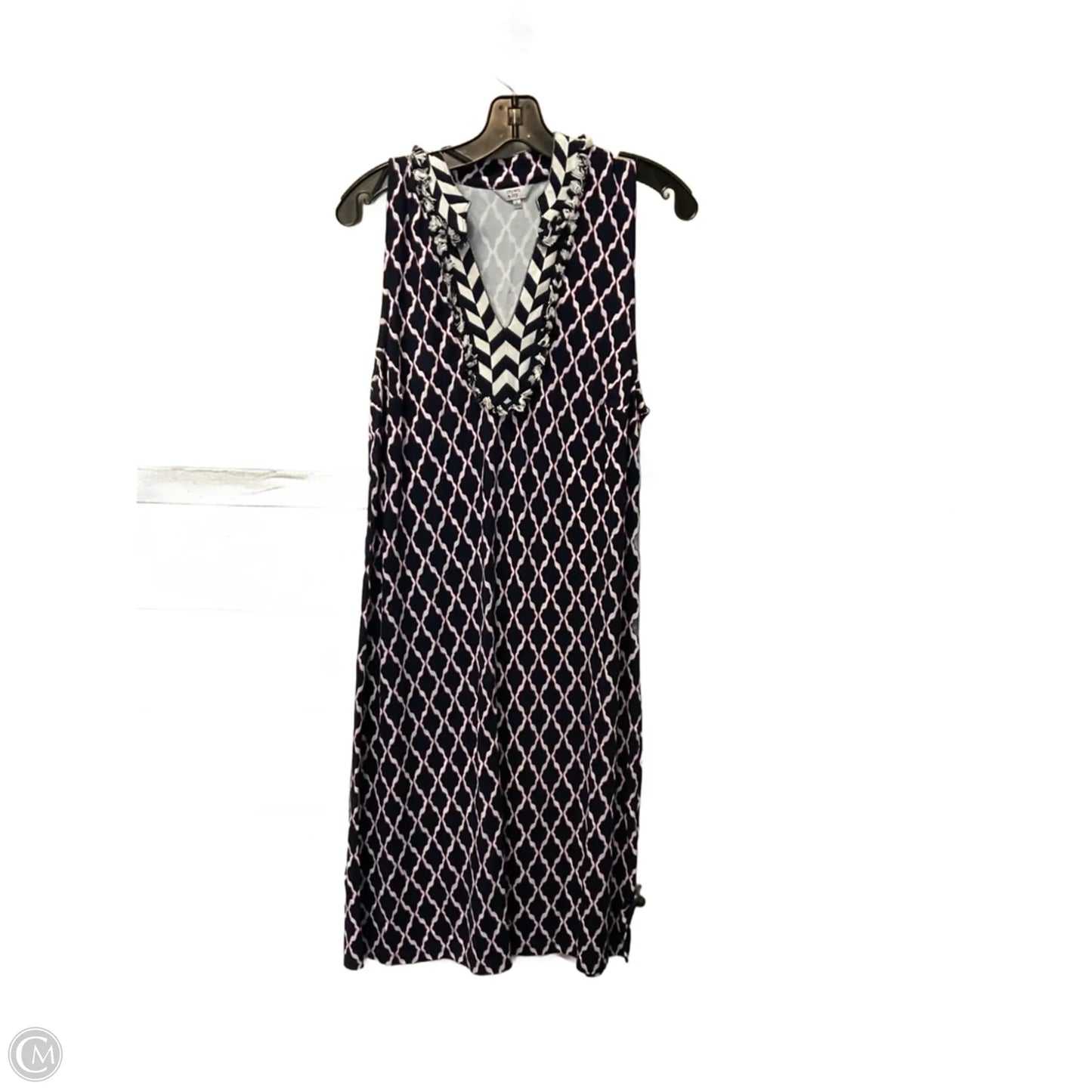 Dress Casual Short By Crown And Ivy In Blue & Pink, Size: L