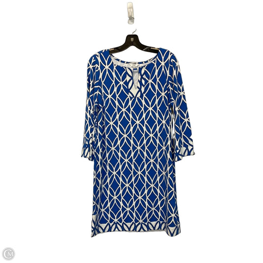 Dress Casual Short By Crown And Ivy In Blue & White, Size: M