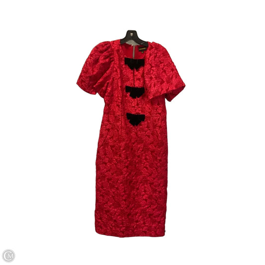 Dress Casual Midi By Sugar Lips In Red, Size: L