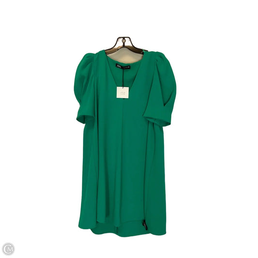 Dress Casual Short By Zara In Green, Size: M