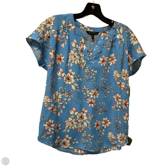 Top Short Sleeve By Banana Republic In Blue, Size: Xs