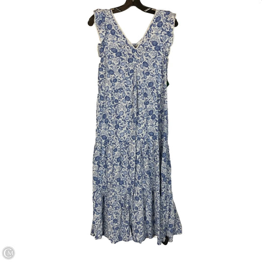 Dress Casual Maxi By Old Navy In Blue & White, Size: S