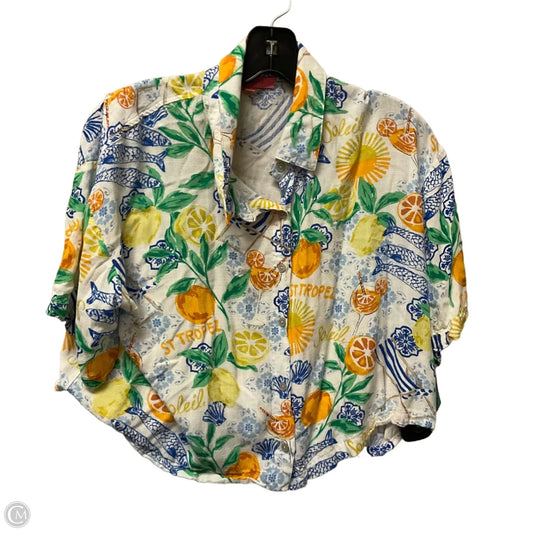 Top Short Sleeve By Rose And Olive In Multi-colored, Size: M