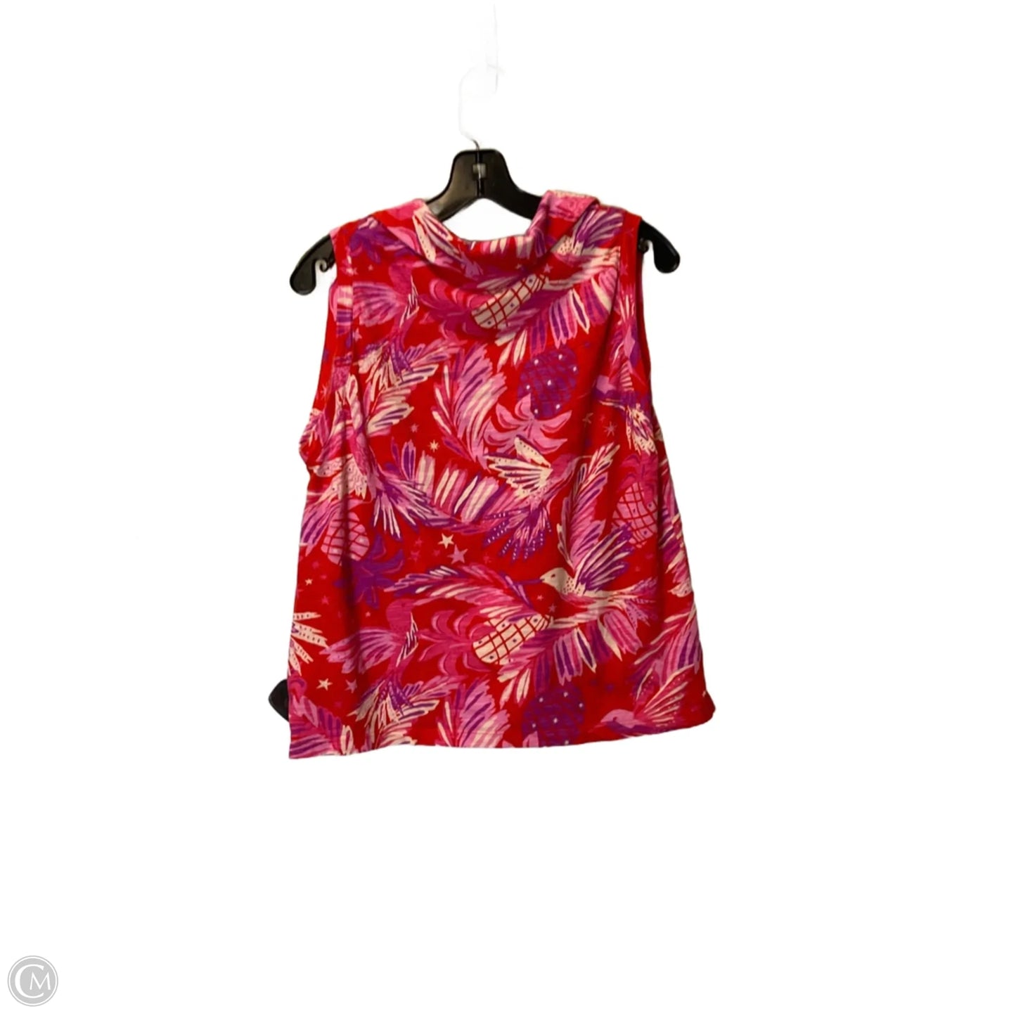 Top Sleeveless By Sigrid Olsen In Pink & Red, Size: M