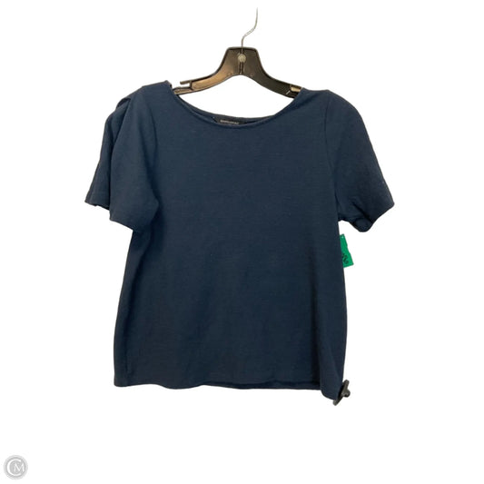 Top Short Sleeve By Banana Republic In Navy, Size: Xs
