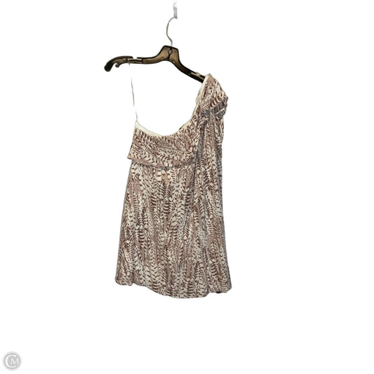 Dress Casual Short By Andree By Unit In Pink & White, Size: M