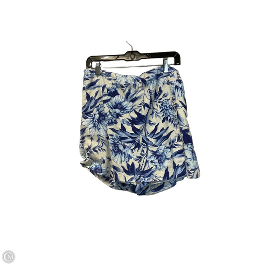 Skort By Ellen Tracy In Blue & White, Size: L