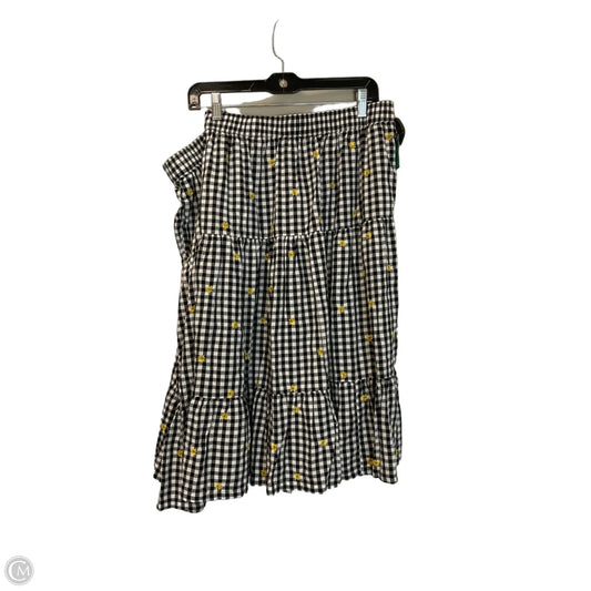 Skirt Mini & Short By Old Navy In Black & White, Size: 4x