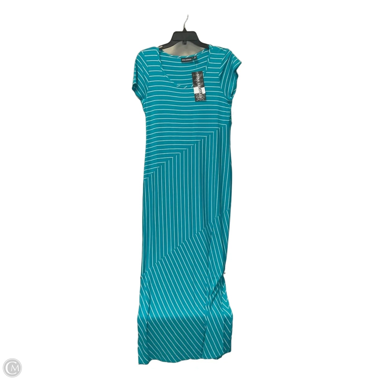 Dress Casual Maxi By Nina Leonard In Striped Pattern, Size: M