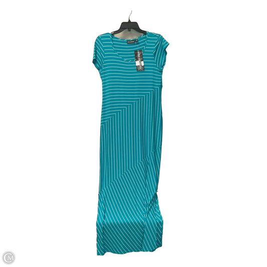 Dress Casual Maxi By Nina Leonard In Striped Pattern, Size: M