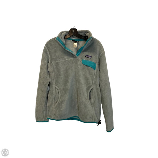Jacket Fleece By Patagonia In Grey, Size: L