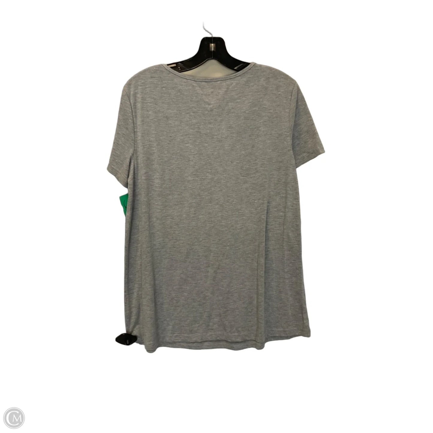 Top Short Sleeve By Cme In Grey, Size: L