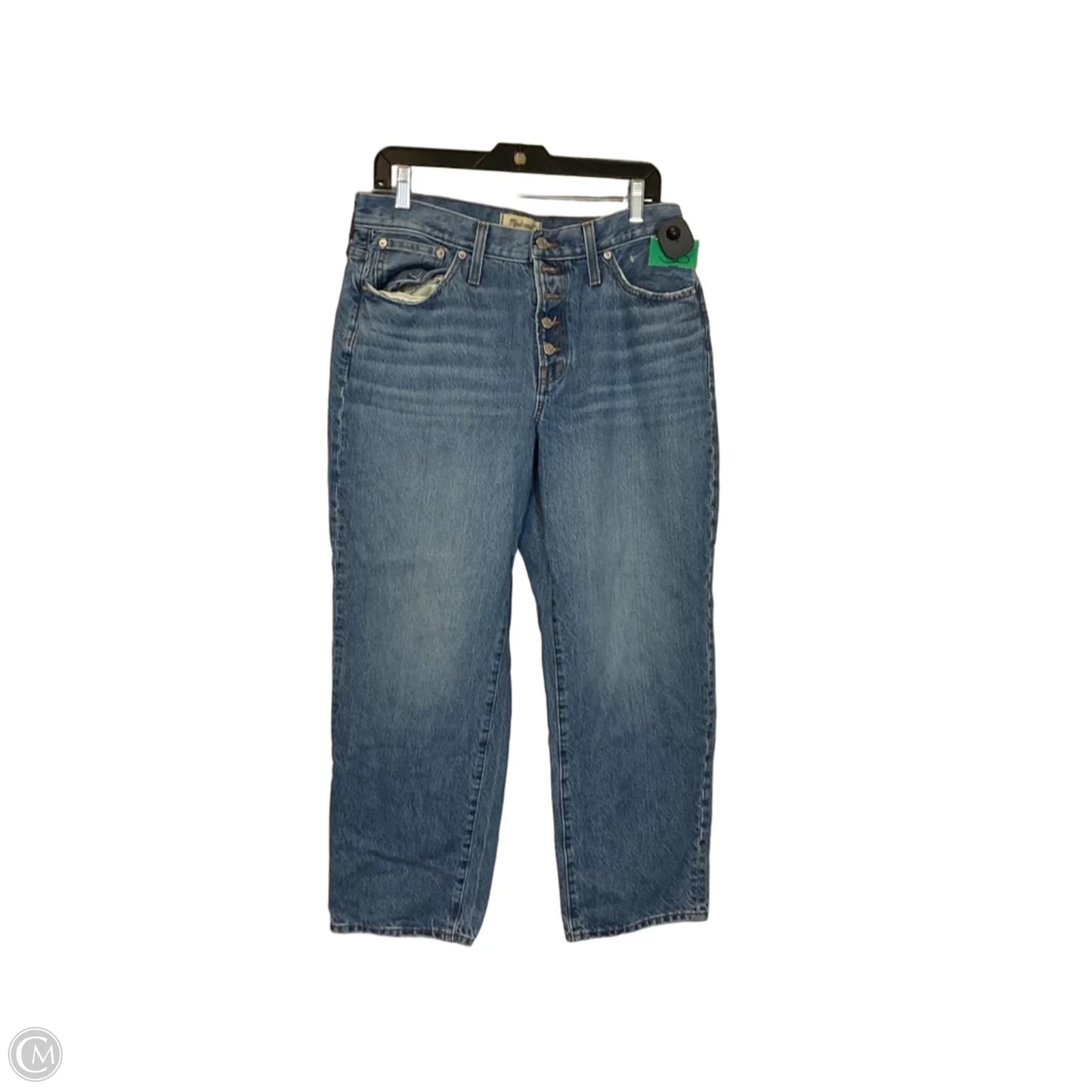 Jeans Straight By Madewell In Blue Denim, Size: 8