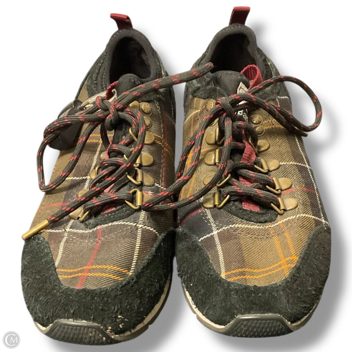 Shoes Sneakers By Barbour In Plaid Pattern, Size: 7