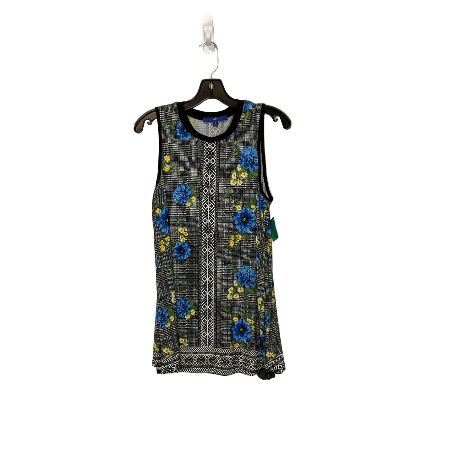 Top Sleeveless By Apt 9 In Floral Print, Size: M