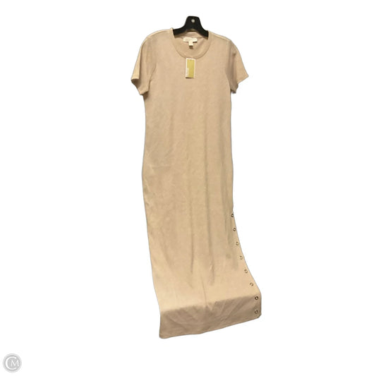 Dress Casual Maxi By Michael By Michael Kors In Tan, Size: M