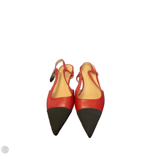 Shoes Flats By Cmc In Black & Red, Size: 8.5