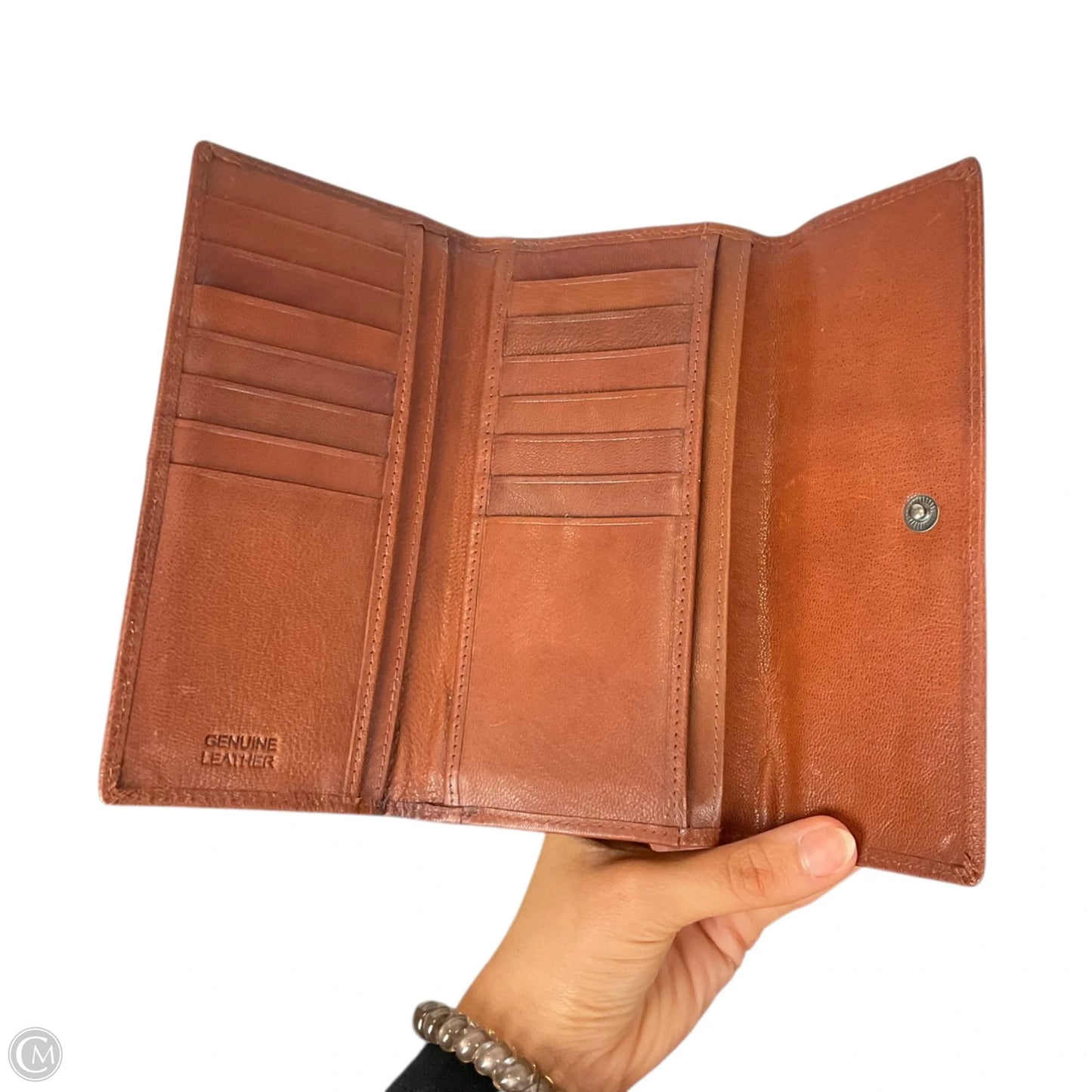 Wallet Leather By Clothes Mentor, Size: Medium