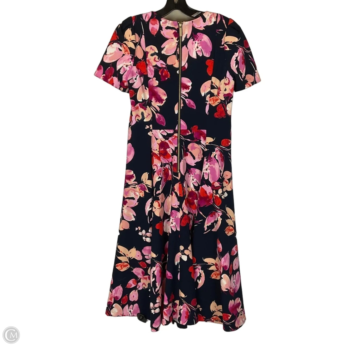Dress Party Midi By Calvin Klein In Floral Print, Size: 8