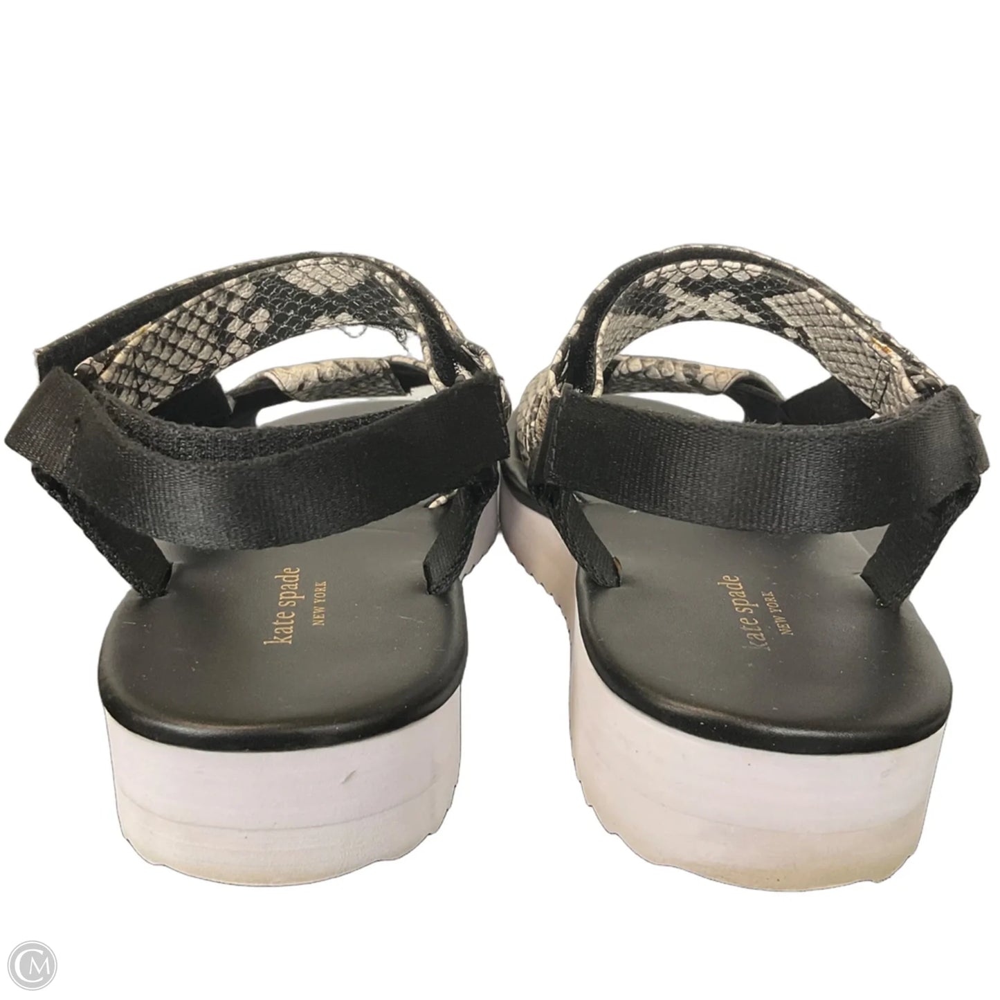 Sandals Designer By Kate Spade In Snakeskin Print, Size: 9