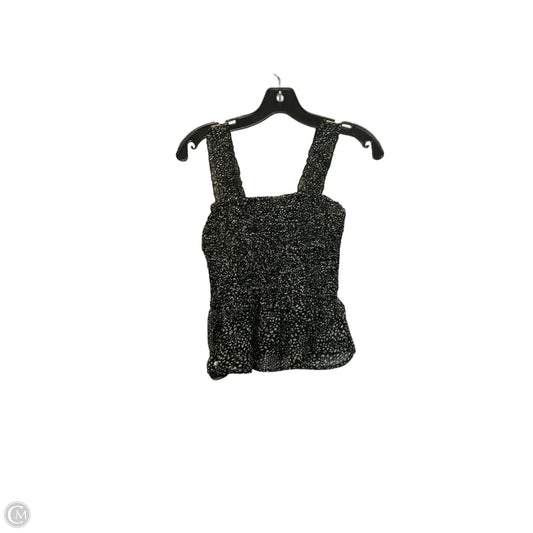 Top Sleeveless By Japna In Black & White, Size: S