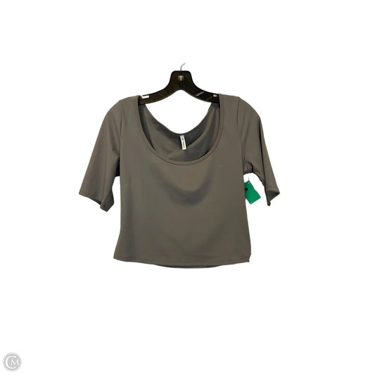 Athletic Top Short Sleeve By Halara In Green, Size: L