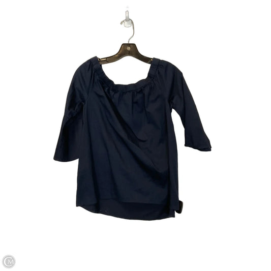 Top 3/4 Sleeve By Michael By Michael Kors In Navy, Size: S