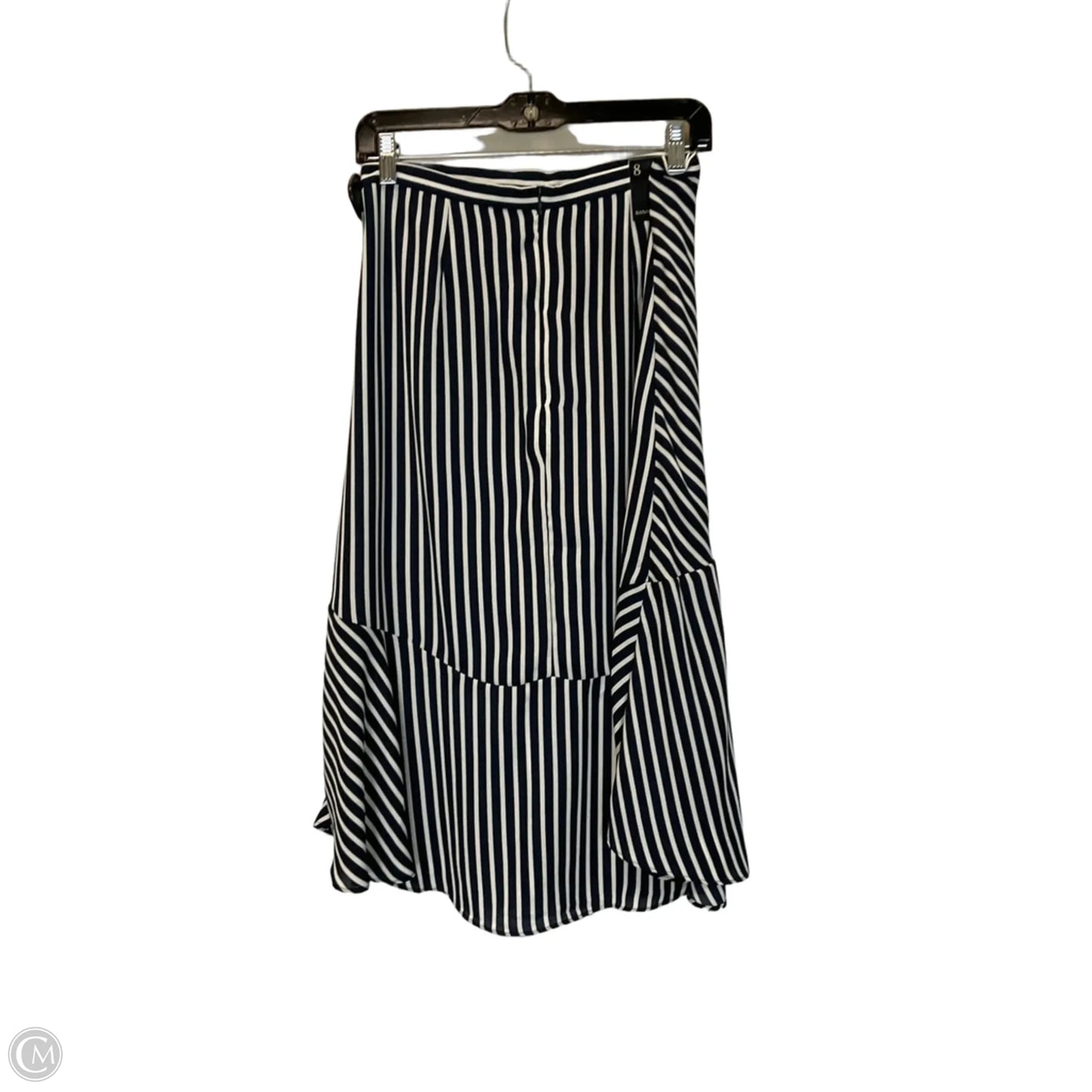 Skirt Midi By Banana Republic In Striped Pattern, Size: 8
