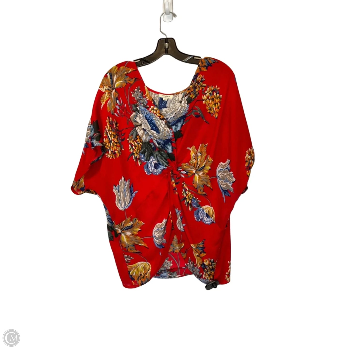 Top Short Sleeve By Umgee In Floral Print, Size: S