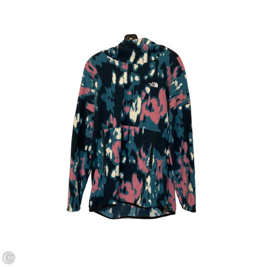 Sweatshirt Hoodie By The North Face In Blue & Pink, Size: L