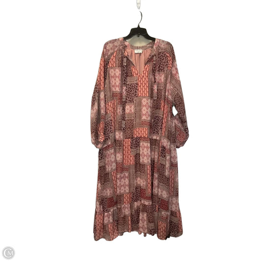 Dress Casual Maxi By Dress Forum In Pink & Red, Size: M