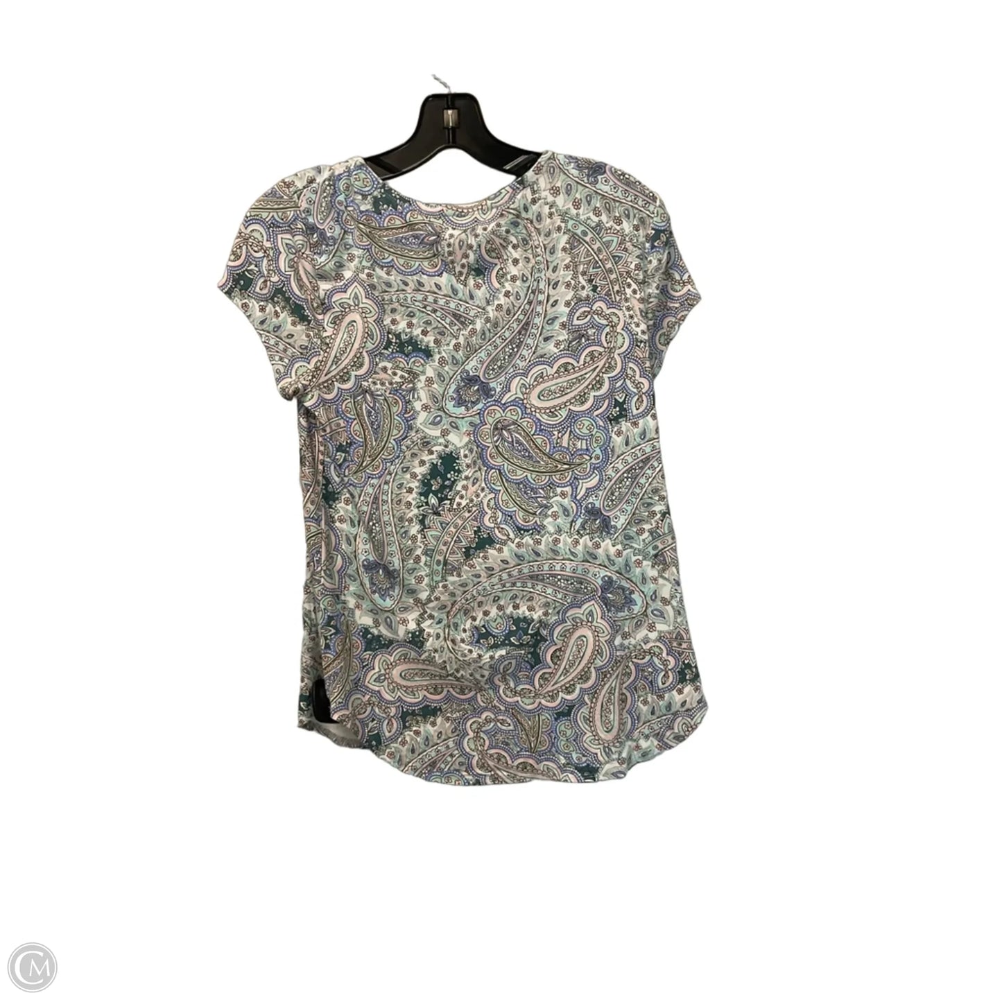 Top Short Sleeve By Cupio In Blue & Green, Size: M