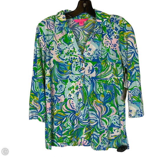 Top Long Sleeve Designer By Lilly Pulitzer In Multi-colored, Size: S